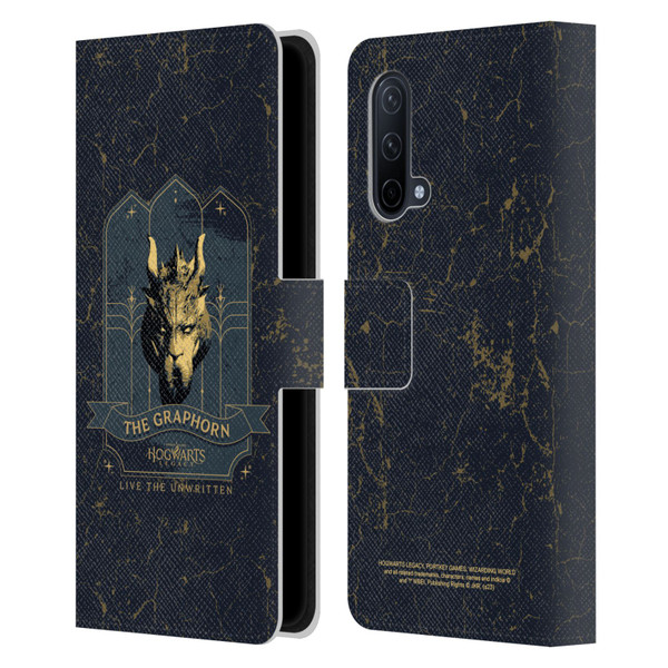Hogwarts Legacy Graphics The Graphorn Leather Book Wallet Case Cover For OnePlus Nord CE 5G