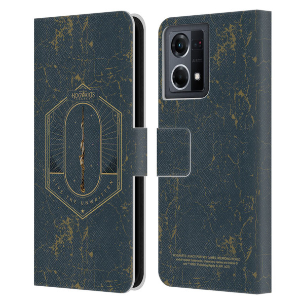 Hogwarts Legacy Graphics Live The Unwritten Leather Book Wallet Case Cover For OPPO Reno8 4G