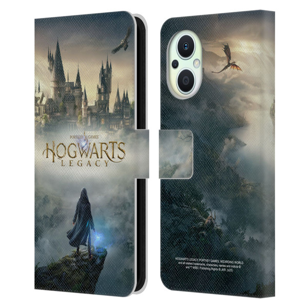 Hogwarts Legacy Graphics Key Art Leather Book Wallet Case Cover For OPPO Reno8 Lite