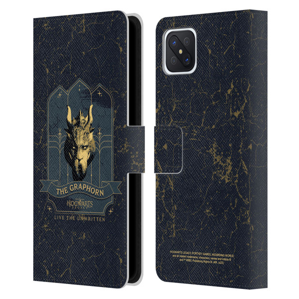 Hogwarts Legacy Graphics The Graphorn Leather Book Wallet Case Cover For OPPO Reno4 Z 5G