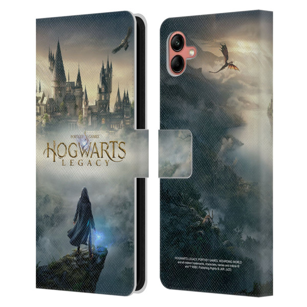 Hogwarts Legacy Graphics Key Art Leather Book Wallet Case Cover For Samsung Galaxy A04 (2022)