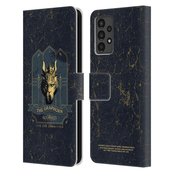 Hogwarts Legacy Graphics The Graphorn Leather Book Wallet Case Cover For Samsung Galaxy A13 (2022)