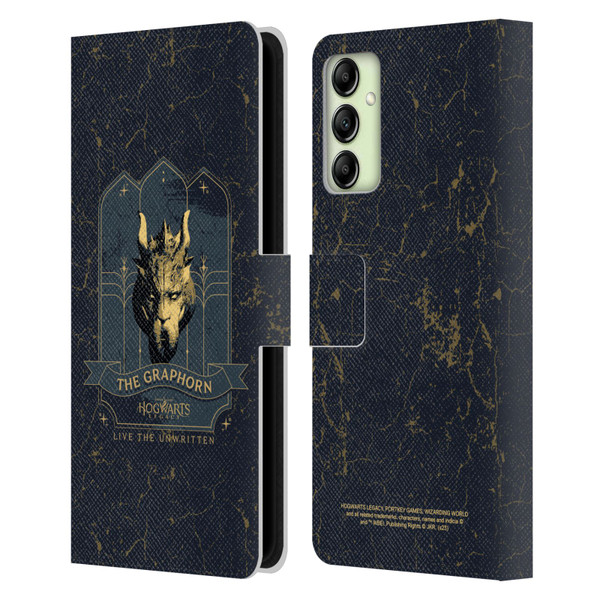 Hogwarts Legacy Graphics The Graphorn Leather Book Wallet Case Cover For Samsung Galaxy A14 5G
