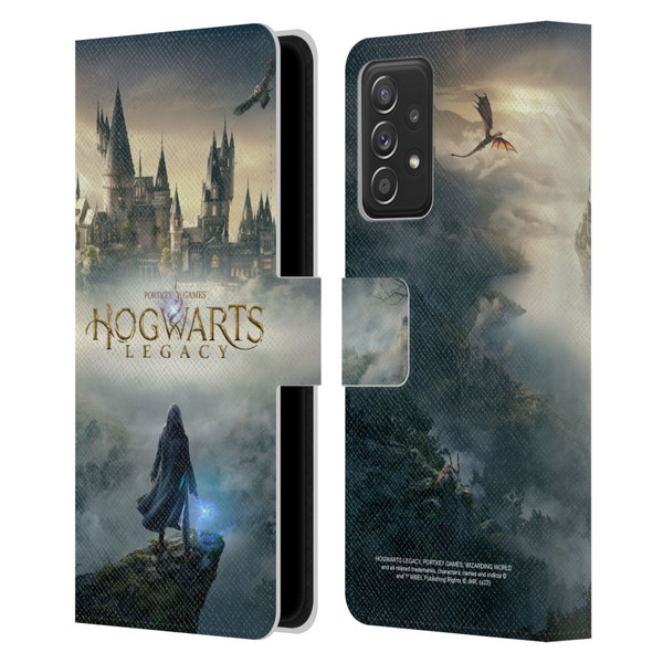 Hogwarts Legacy Graphics Key Art Leather Book Wallet Case Cover For Samsung Galaxy A52 / A52s / 5G (2021)