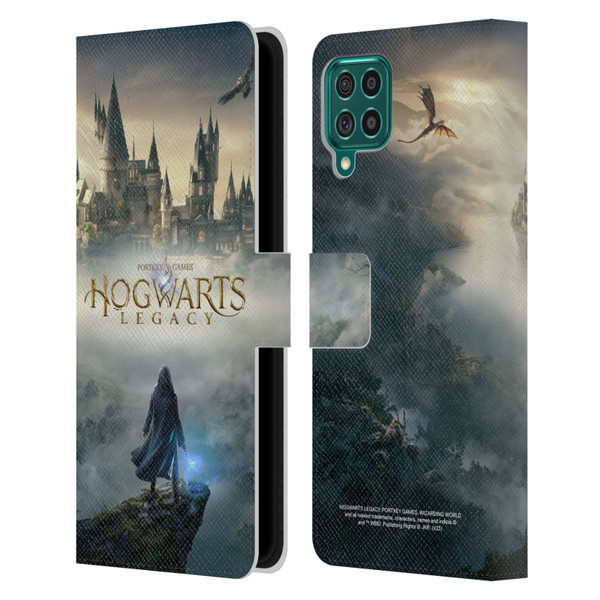 Hogwarts Legacy Graphics Key Art Leather Book Wallet Case Cover For Samsung Galaxy F62 (2021)