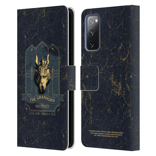 Hogwarts Legacy Graphics The Graphorn Leather Book Wallet Case Cover For Samsung Galaxy S20 FE / 5G