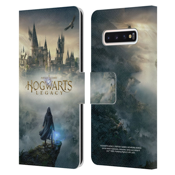 Hogwarts Legacy Graphics Key Art Leather Book Wallet Case Cover For Samsung Galaxy S10