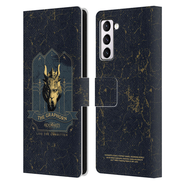 Hogwarts Legacy Graphics The Graphorn Leather Book Wallet Case Cover For Samsung Galaxy S21+ 5G