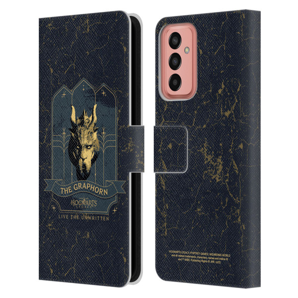 Hogwarts Legacy Graphics The Graphorn Leather Book Wallet Case Cover For Samsung Galaxy M13 (2022)