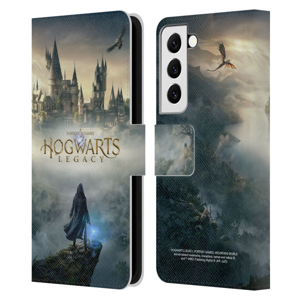 Hogwarts Legacy Graphics Key Art Leather Book Wallet Case Cover For Samsung Galaxy S22 5G