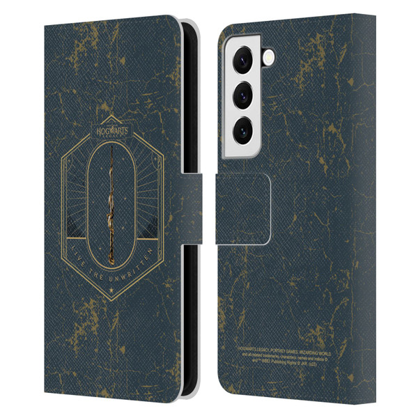 Hogwarts Legacy Graphics Live The Unwritten Leather Book Wallet Case Cover For Samsung Galaxy S22 5G