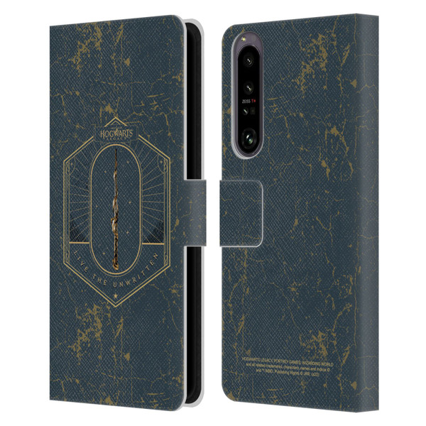 Hogwarts Legacy Graphics Live The Unwritten Leather Book Wallet Case Cover For Sony Xperia 1 IV