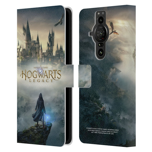 Hogwarts Legacy Graphics Key Art Leather Book Wallet Case Cover For Sony Xperia Pro-I