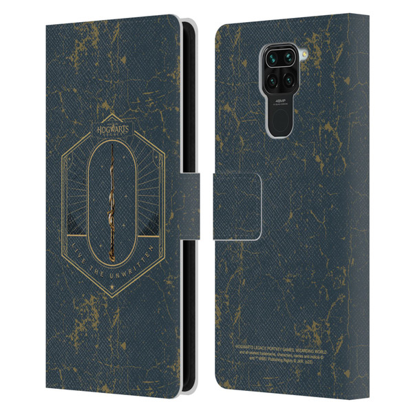Hogwarts Legacy Graphics Live The Unwritten Leather Book Wallet Case Cover For Xiaomi Redmi Note 9 / Redmi 10X 4G