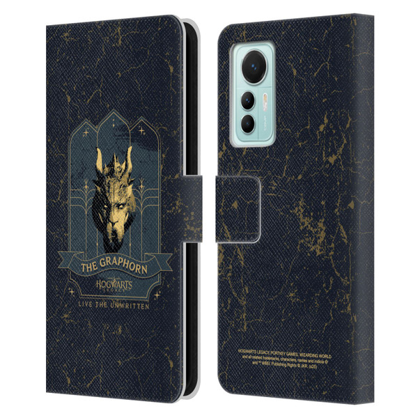 Hogwarts Legacy Graphics The Graphorn Leather Book Wallet Case Cover For Xiaomi 12 Lite