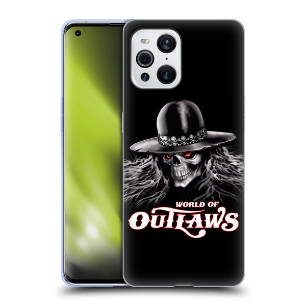 World of Outlaws Skull Rock Graphics Logo Soft Gel Case for OPPO Find X3 / Pro