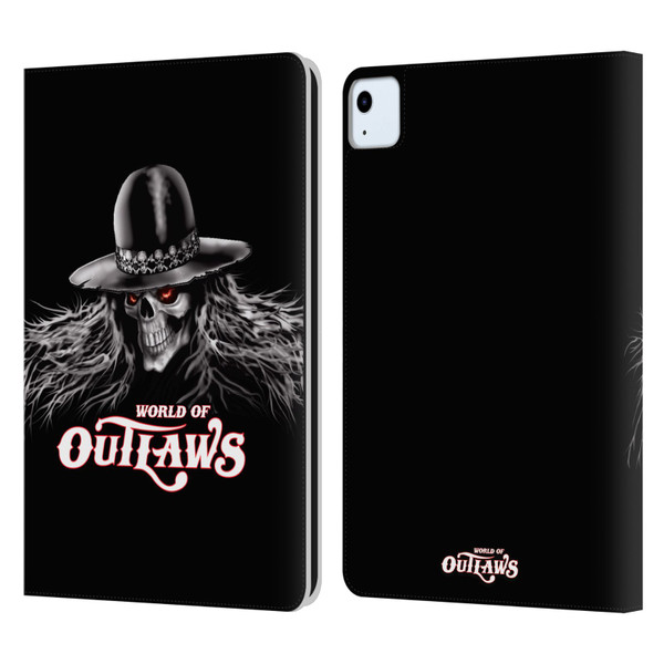 World of Outlaws Skull Rock Graphics Logo Leather Book Wallet Case Cover For Apple iPad Air 2020 / 2022