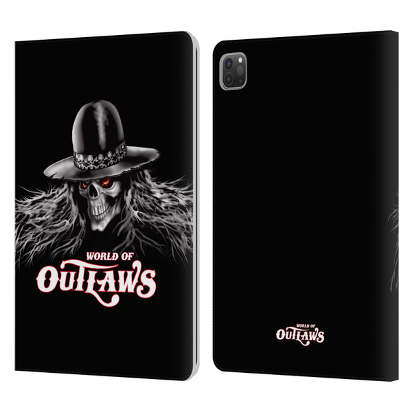 World of Outlaws Skull Rock Graphics Logo Leather Book Wallet Case Cover For Apple iPad Pro 11 2020 / 2021 / 2022