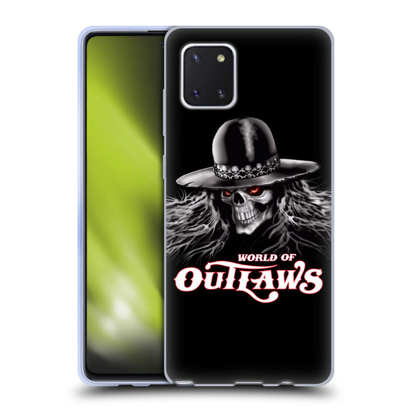 World of Outlaws Skull Rock Graphics Logo Soft Gel Case for Samsung Galaxy Note10 Lite