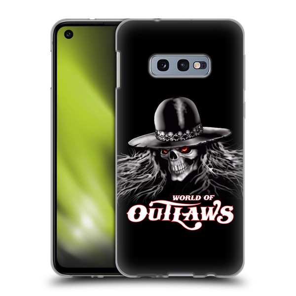 World of Outlaws Skull Rock Graphics Logo Soft Gel Case for Samsung Galaxy S10e
