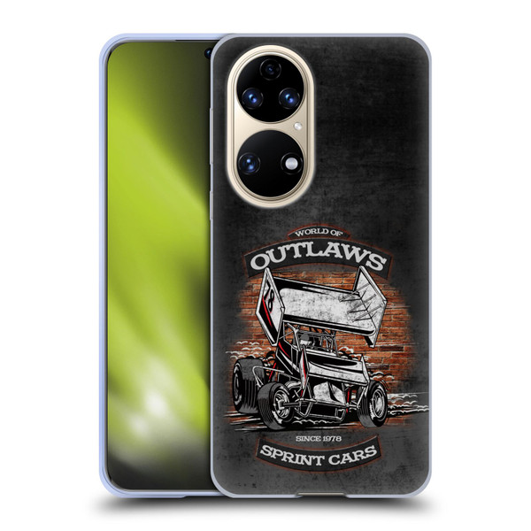 World of Outlaws Western Graphics Brickyard Sprint Car Soft Gel Case for Huawei P50