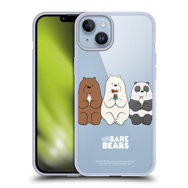 We Bare Bears Character Art Group 2 Soft Gel Case for Apple iPhone 14 Plus & MagSafe