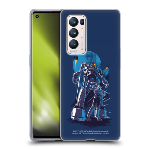 Ready Player One Graphics Iron Giant Soft Gel Case for OPPO Find X3 Neo / Reno5 Pro+ 5G