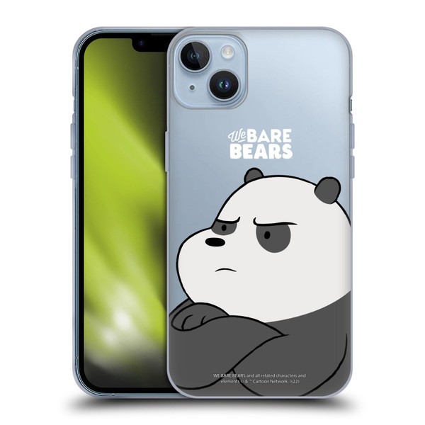We Bare Bears Character Art Panda Soft Gel Case for Apple iPhone 14 Plus