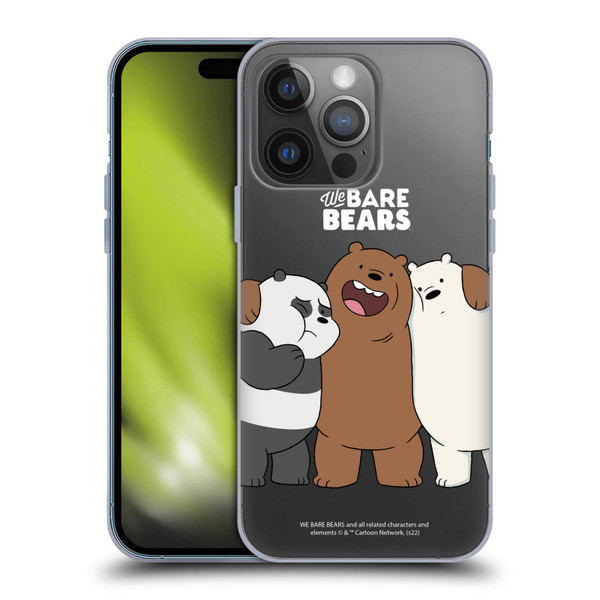 We Bare Bears Character Art Group 1 Soft Gel Case for Apple iPhone 14 Pro