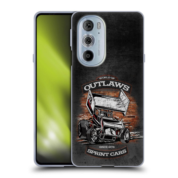 World of Outlaws Western Graphics Brickyard Sprint Car Soft Gel Case for Motorola Edge X30