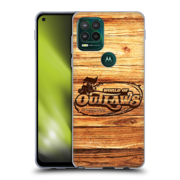 World of Outlaws Western Graphics Wood Logo Soft Gel Case for Motorola Moto G Stylus 5G 2021