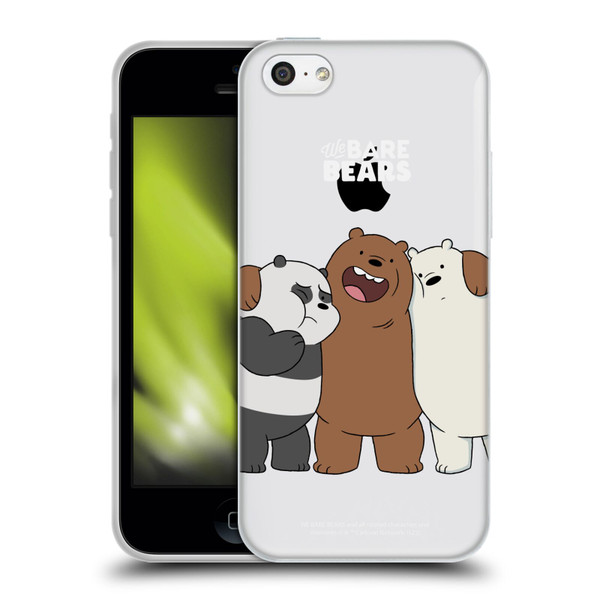 We Bare Bears Character Art Group 1 Soft Gel Case for Apple iPhone 5c