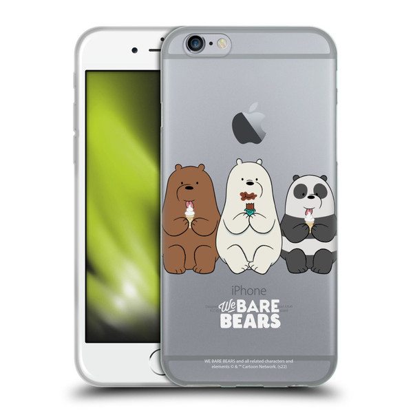 We Bare Bears Character Art Group 2 Soft Gel Case for Apple iPhone 6 / iPhone 6s