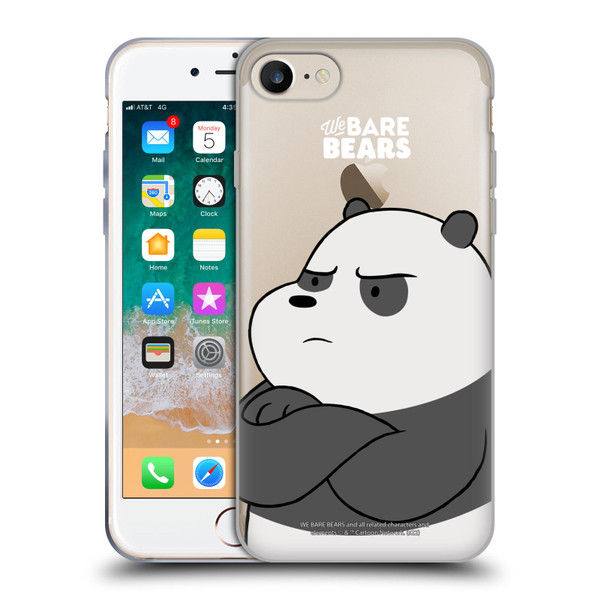 We Bare Bears Character Art Panda Soft Gel Case for Apple iPhone 7 / 8 / SE 2020 & 2022