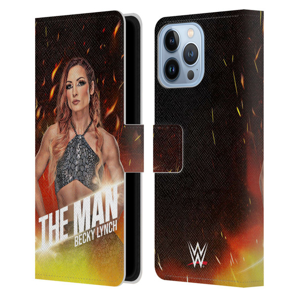 WWE Becky Lynch The Man Portrait Leather Book Wallet Case Cover For Apple iPhone 13 Pro Max