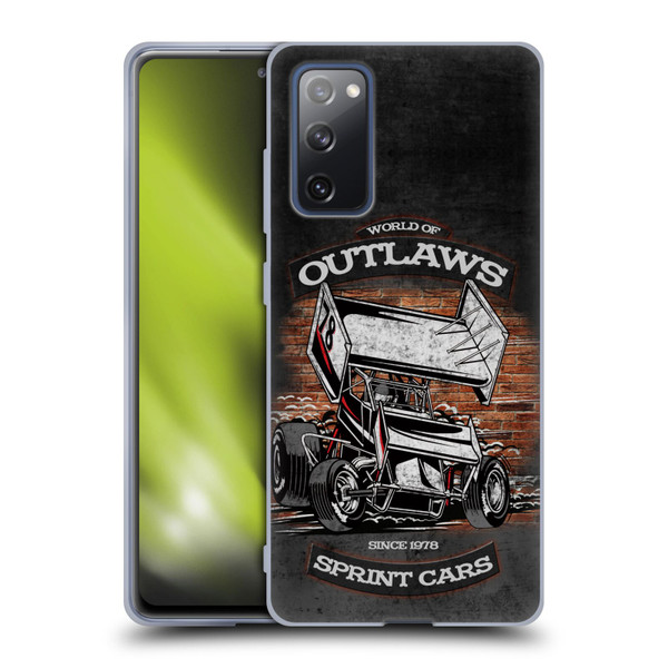 World of Outlaws Western Graphics Brickyard Sprint Car Soft Gel Case for Samsung Galaxy S20 FE / 5G
