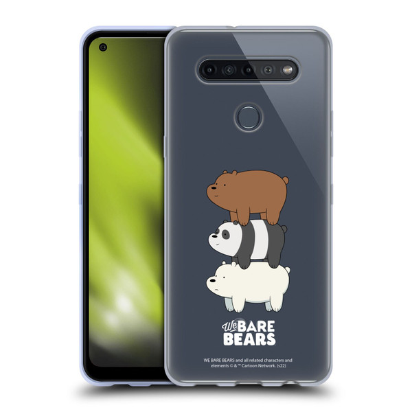 We Bare Bears Character Art Group 3 Soft Gel Case for LG K51S