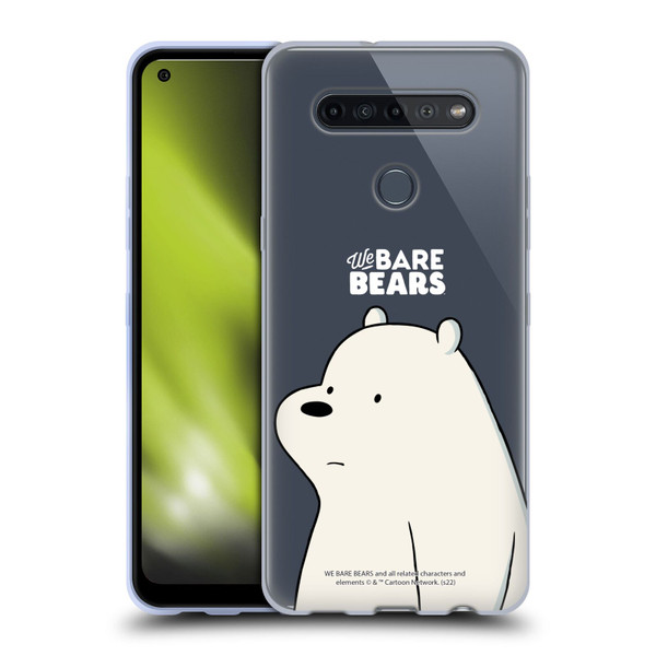 We Bare Bears Character Art Ice Bear Soft Gel Case for LG K51S