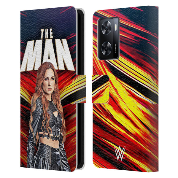 WWE Becky Lynch The Man Leather Book Wallet Case Cover For OPPO A57s