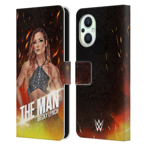 WWE Becky Lynch The Man Portrait Leather Book Wallet Case Cover For OPPO Reno8 Lite