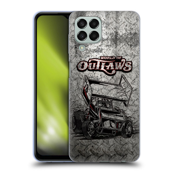 World of Outlaws Western Graphics Sprint Car Soft Gel Case for Samsung Galaxy M33 (2022)