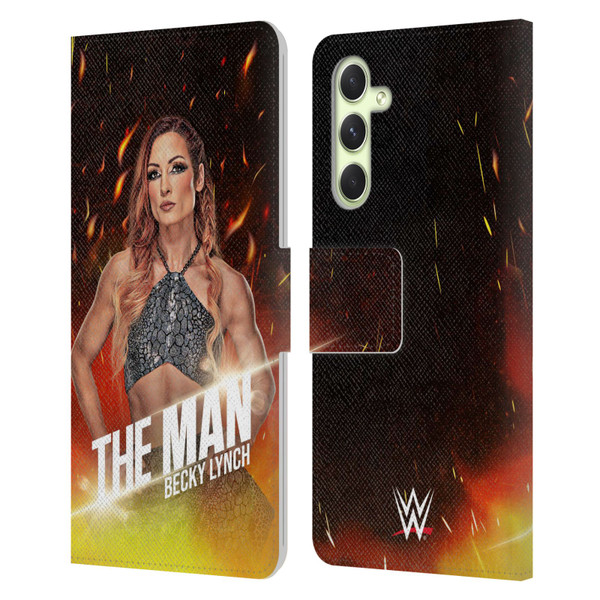 WWE Becky Lynch The Man Portrait Leather Book Wallet Case Cover For Samsung Galaxy A54 5G