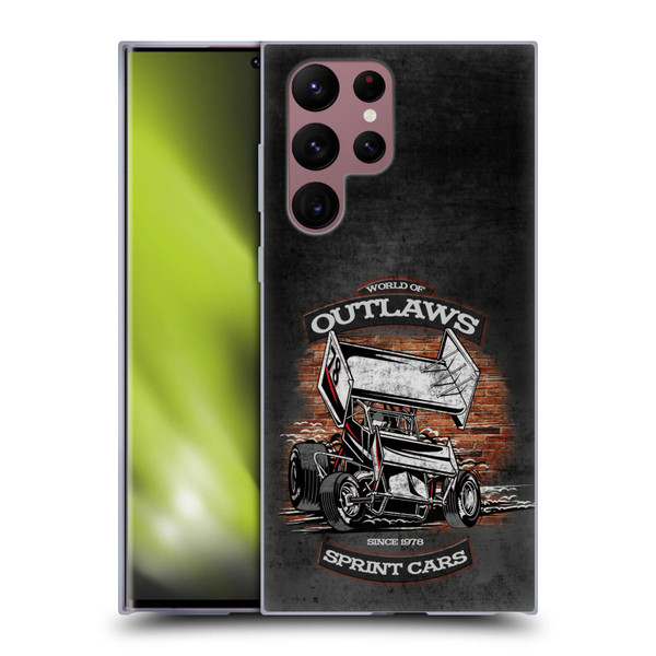 World of Outlaws Western Graphics Brickyard Sprint Car Soft Gel Case for Samsung Galaxy S22 Ultra 5G