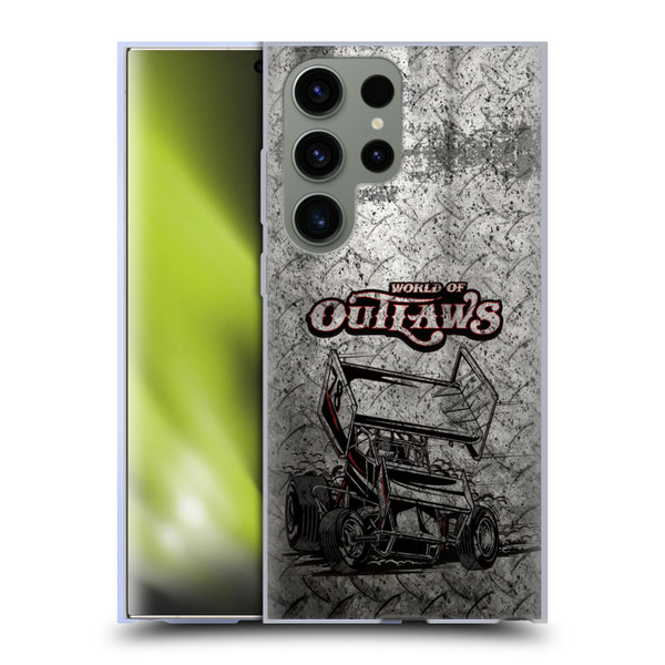 World of Outlaws Western Graphics Sprint Car Soft Gel Case for Samsung Galaxy S23 Ultra 5G