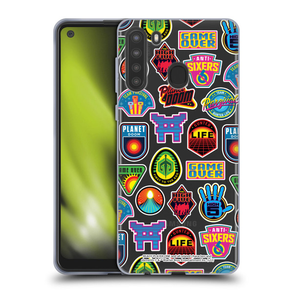 Ready Player One Graphics Collage Soft Gel Case for Samsung Galaxy A21 (2020)