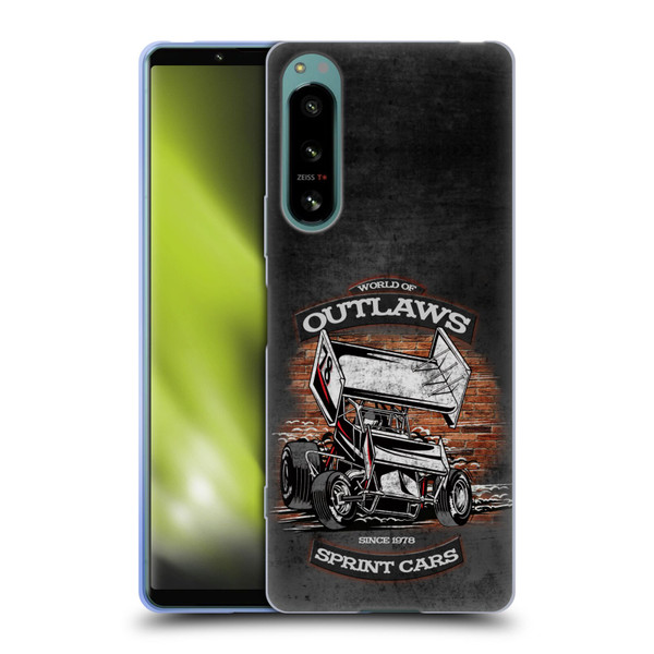 World of Outlaws Western Graphics Brickyard Sprint Car Soft Gel Case for Sony Xperia 5 IV