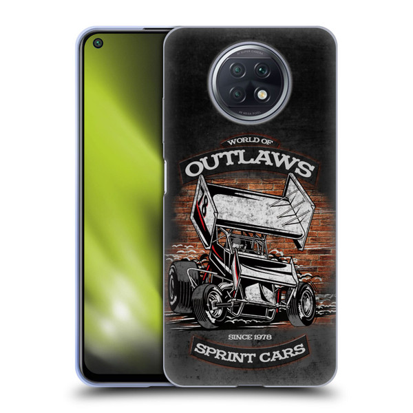 World of Outlaws Western Graphics Brickyard Sprint Car Soft Gel Case for Xiaomi Redmi Note 9T 5G