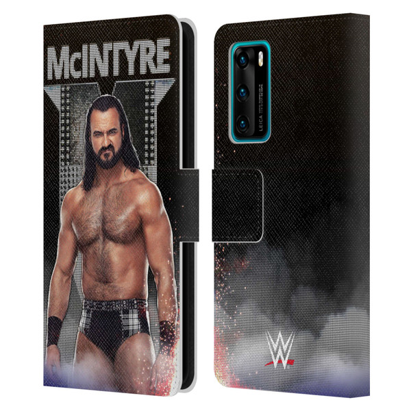 WWE Drew McIntyre LED Image Leather Book Wallet Case Cover For Huawei P40 5G