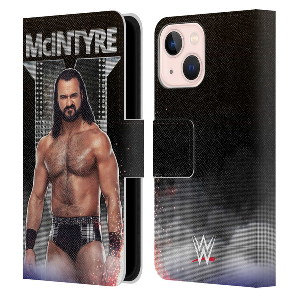 WWE Drew McIntyre LED Image Leather Book Wallet Case Cover For Apple iPhone 13 Mini