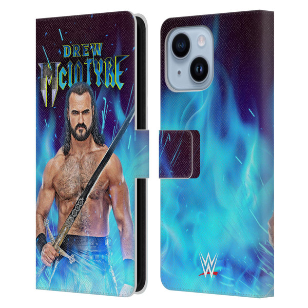 WWE Drew McIntyre Scottish Warrior Leather Book Wallet Case Cover For Apple iPhone 14 Plus